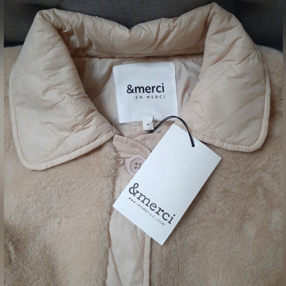 NWT Merci Faux Fur Cozy Teddy Jacket Coat - Picture 8 of 8